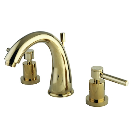 Kingston Brass 8" Widespread Bathroom Faucet, Polished Brass KS2962DL